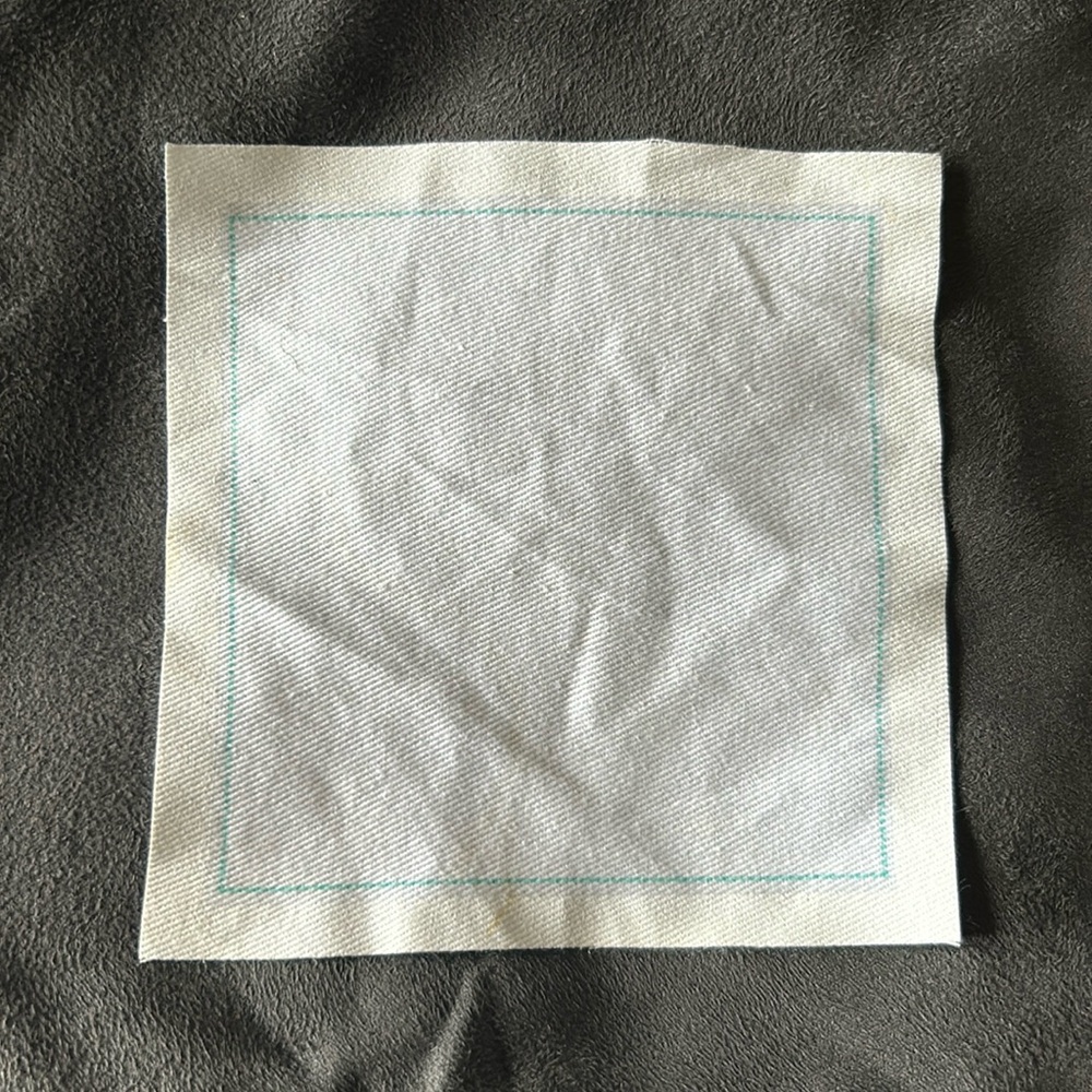 Tiffany & Co. Small Single Cotton / Linen Coaster W/Tiffany Blue Trim Design